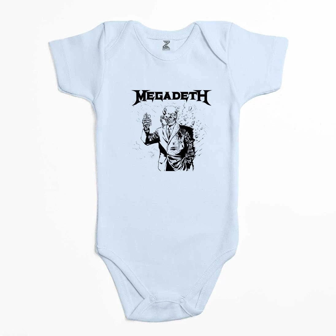 Megadeth Vic Rattlehead Portre Renkli Bebek Body Zıbın