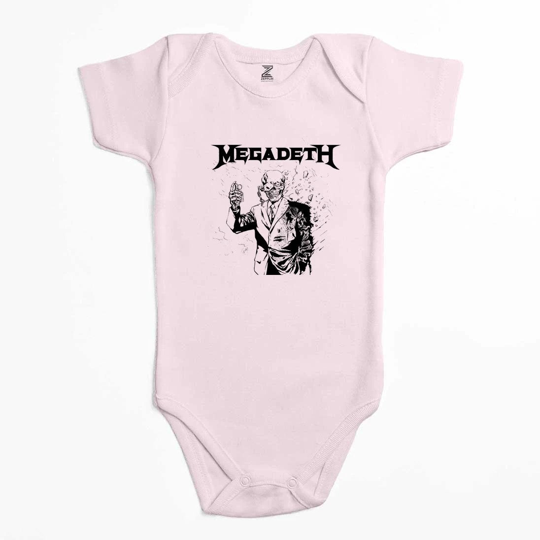 Megadeth Vic Rattlehead Portre Renkli Bebek Body Zıbın