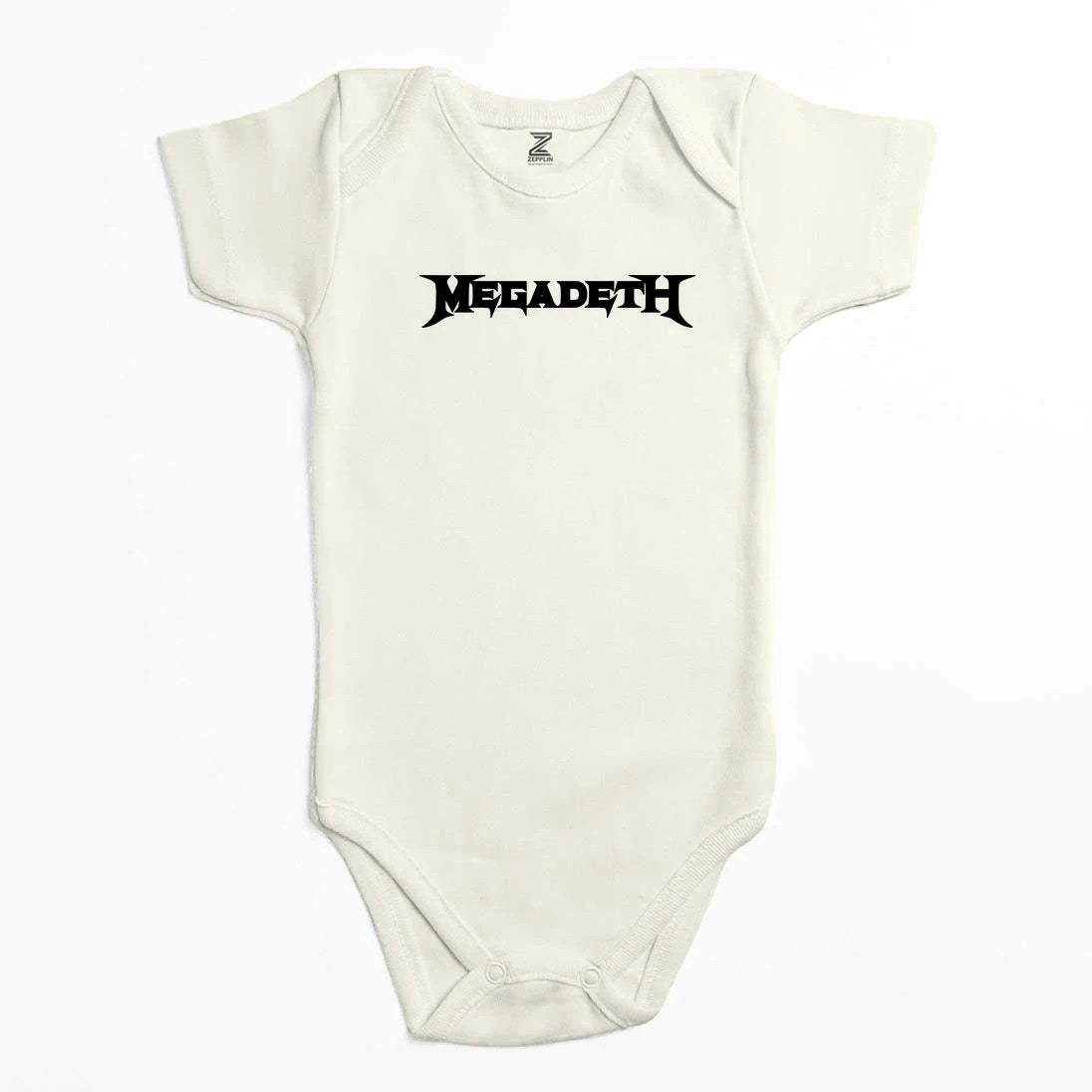 Megadeth Text Renkli Bebek Body Zıbın