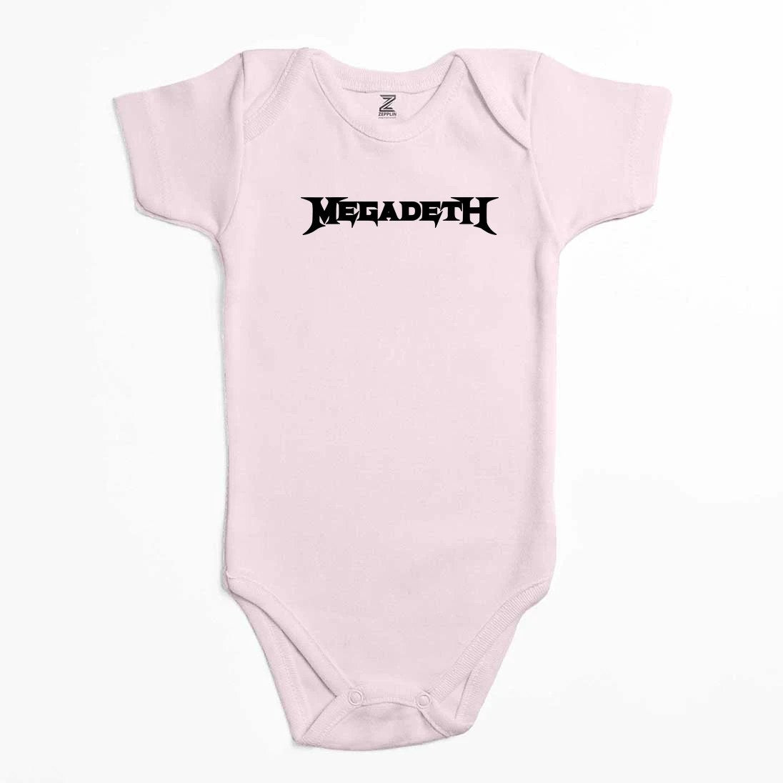 Megadeth Text Renkli Bebek Body Zıbın