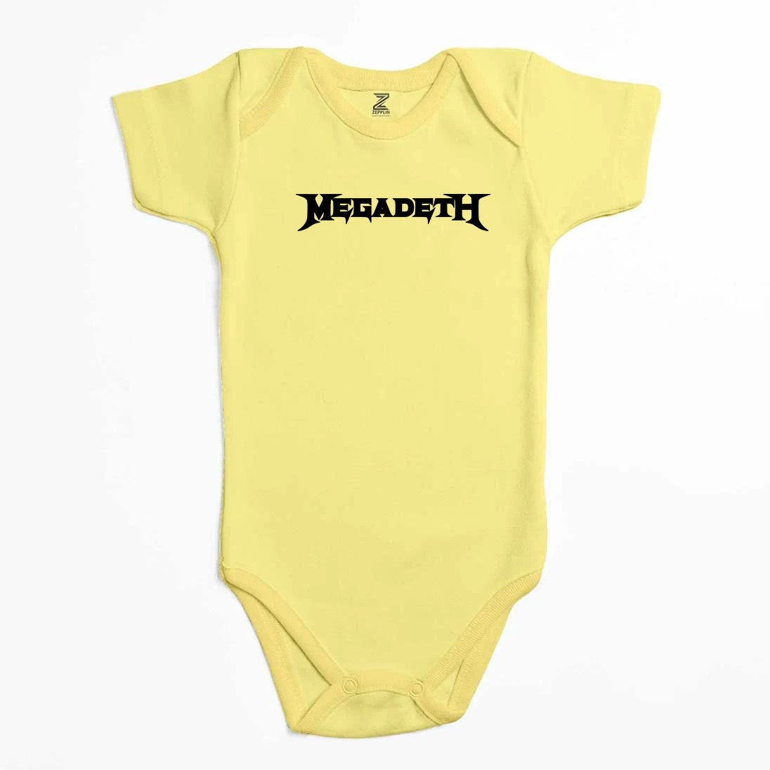 Megadeth Text Renkli Bebek Body Zıbın
