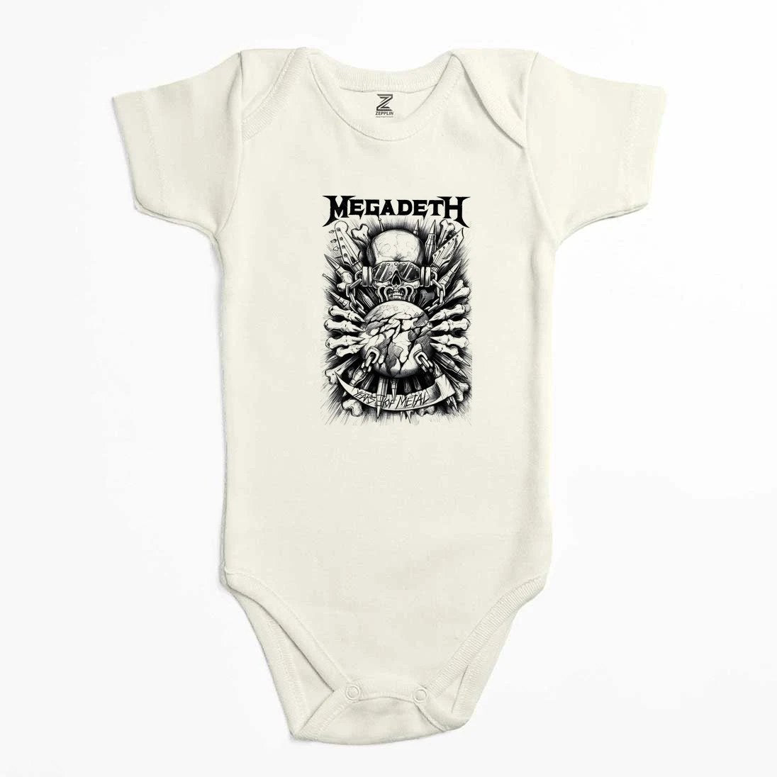 Megadeth Years Of Metal Renkli Bebek Body Zıbın