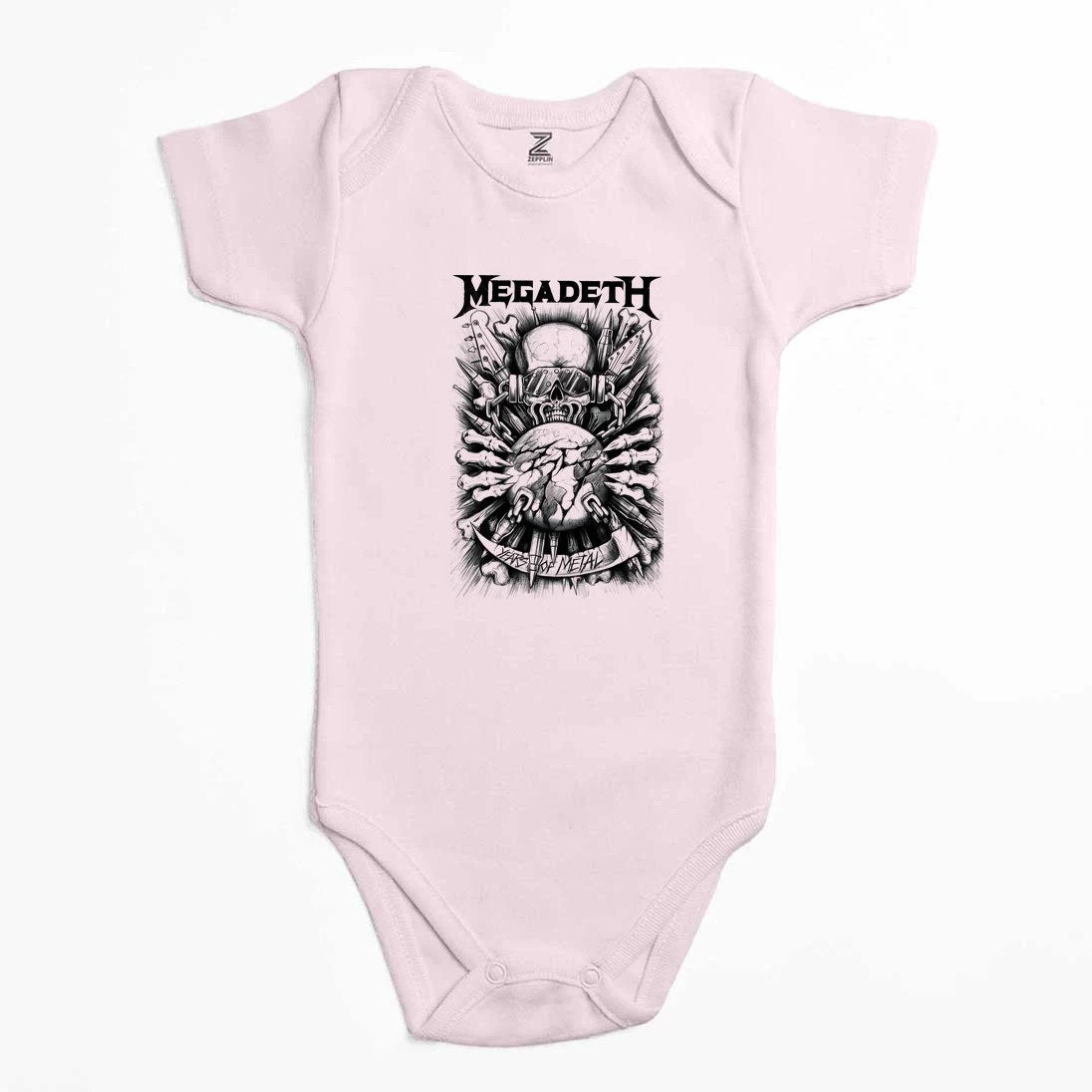 Megadeth Years Of Metal Renkli Bebek Body Zıbın