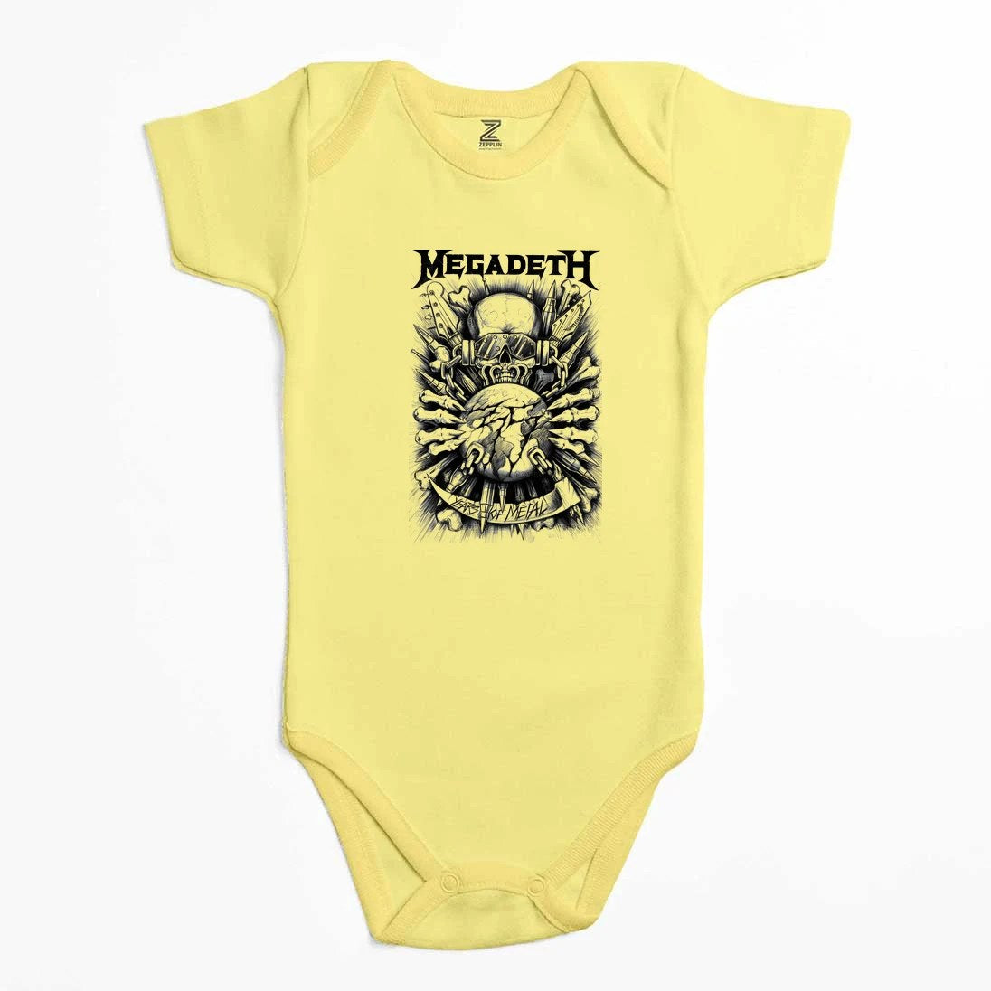 Megadeth Years Of Metal Renkli Bebek Body Zıbın