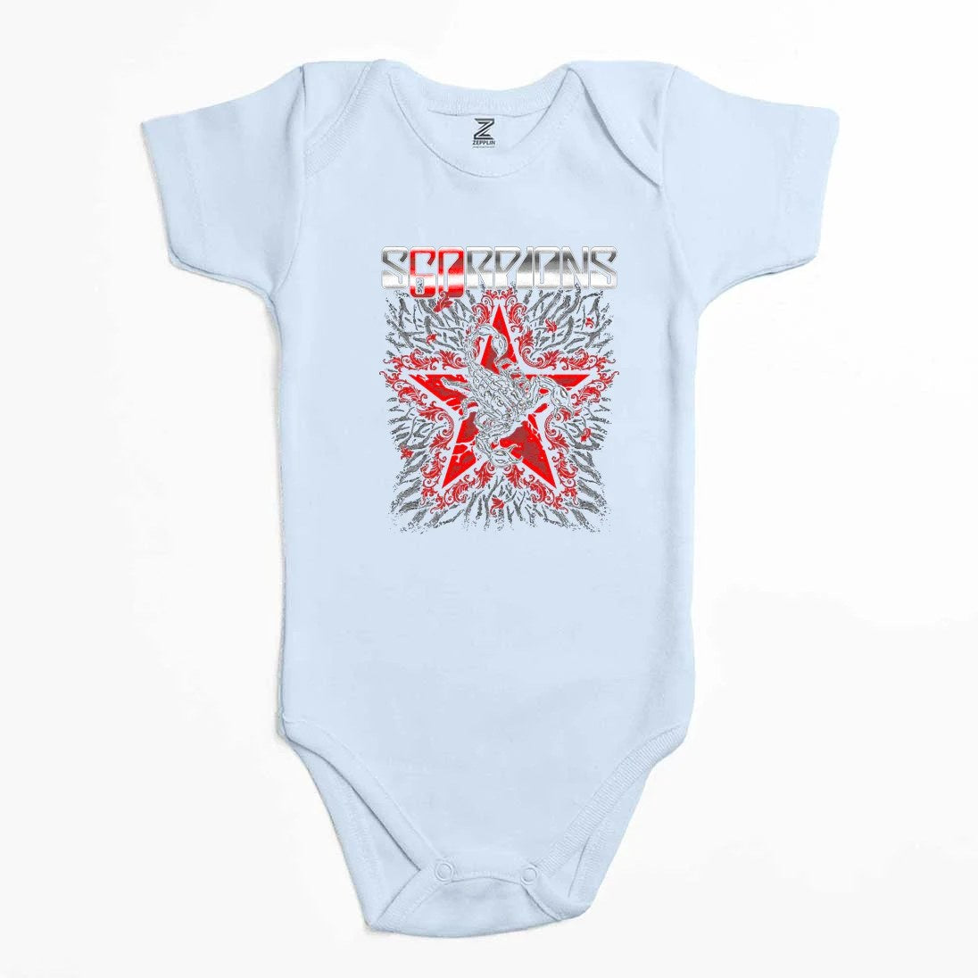 Scorpions Red Star Renkli Bebek Body Zıbın
