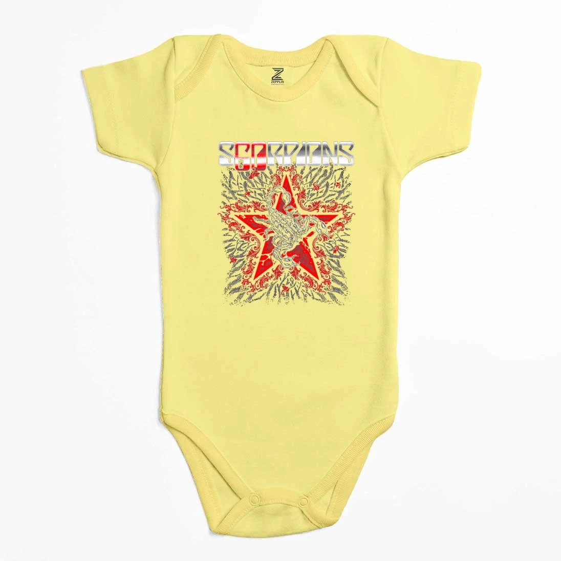 Scorpions Red Star Renkli Bebek Body Zıbın