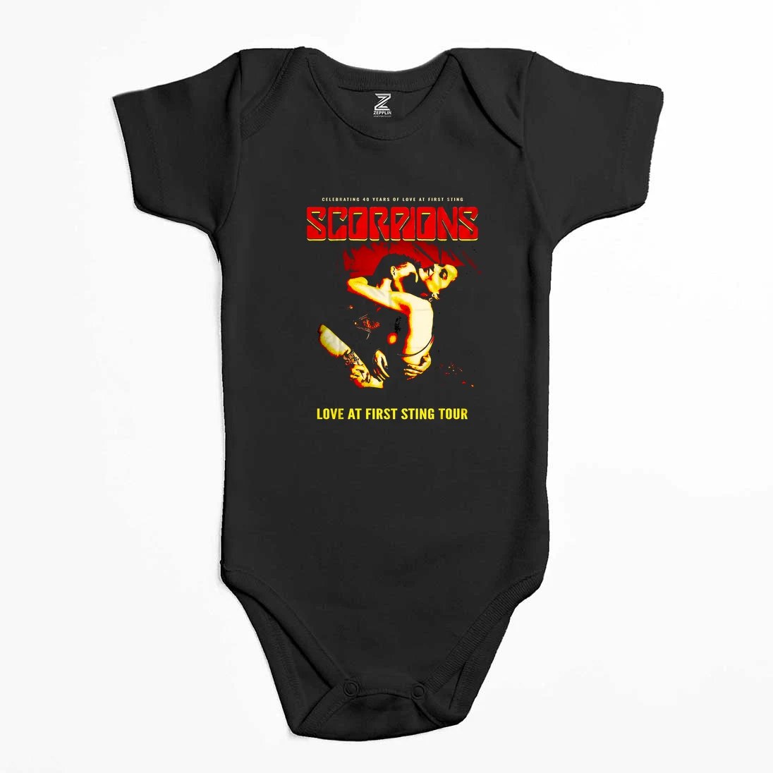 Scorpions Love At First Sting Renkli Bebek Body Zıbın