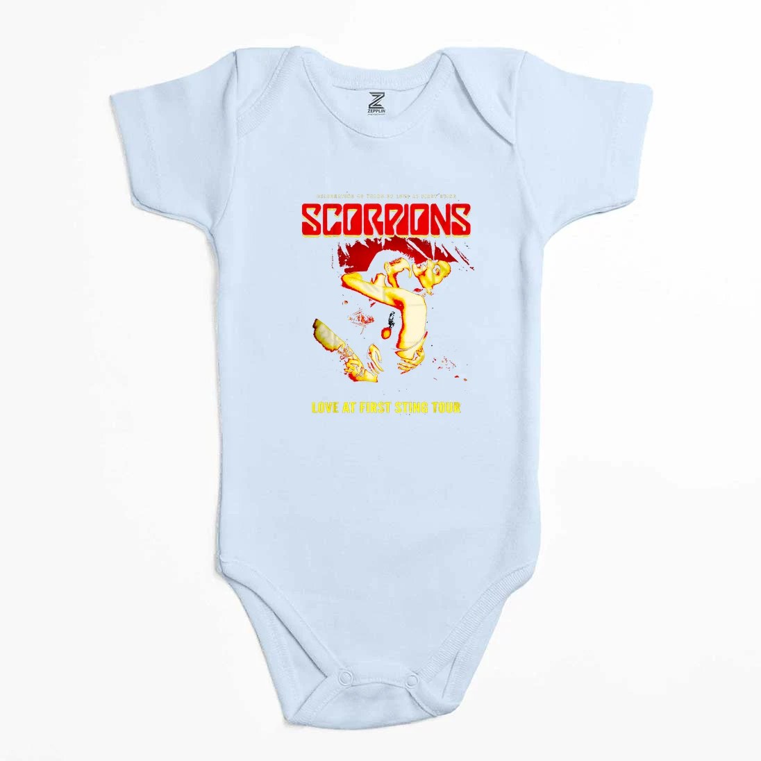 Scorpions Love At First Sting Renkli Bebek Body Zıbın