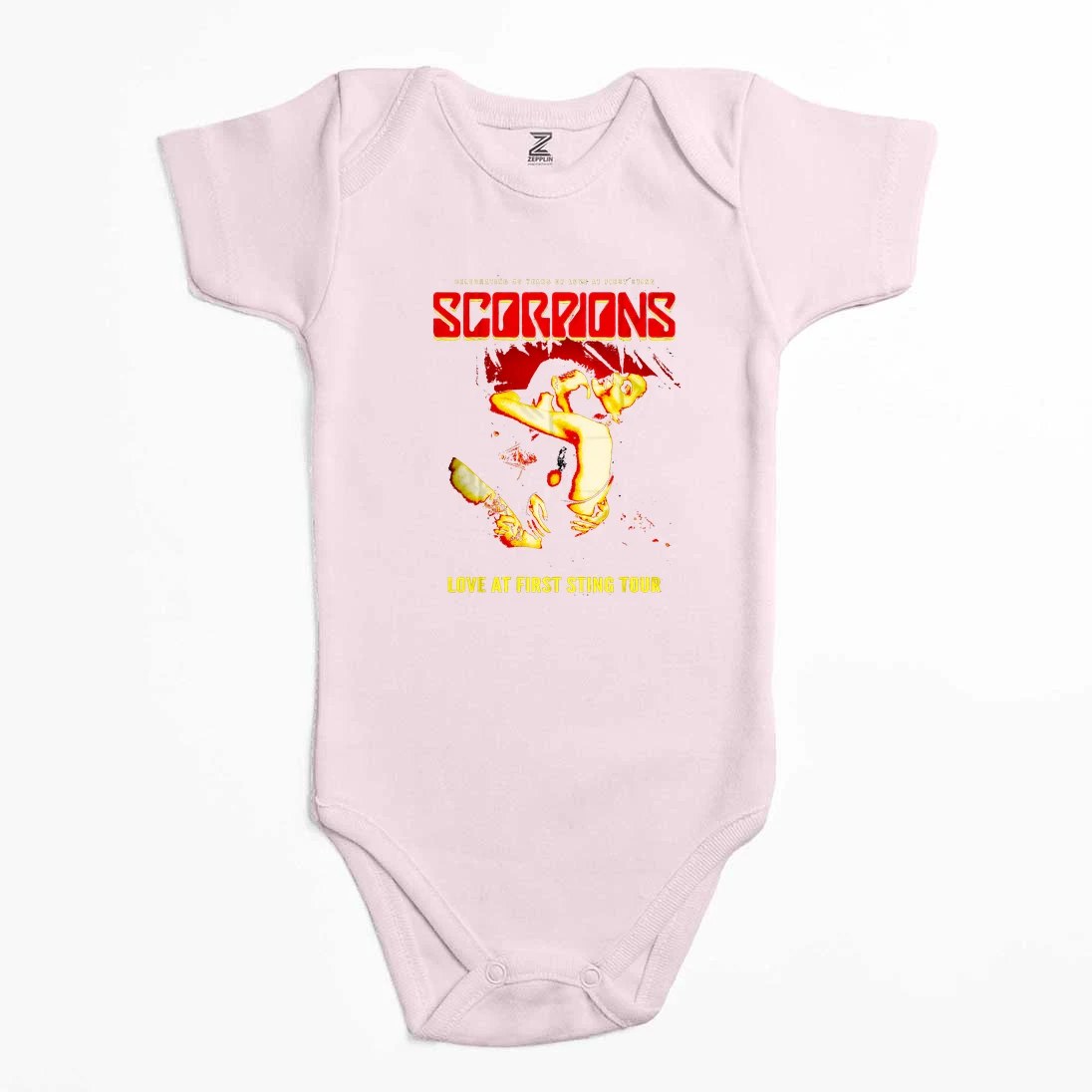 Scorpions Love At First Sting Renkli Bebek Body Zıbın