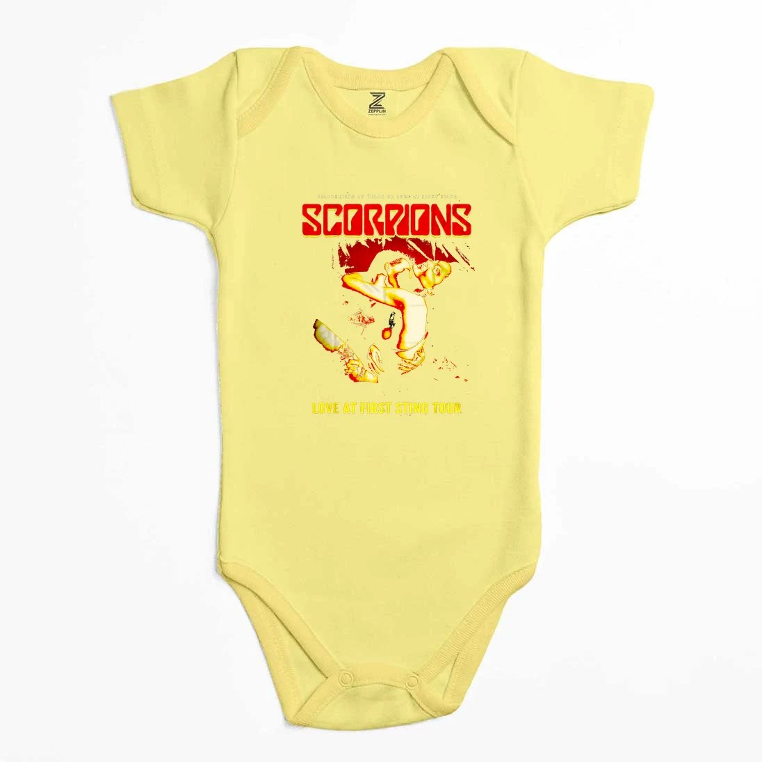 Scorpions Love At First Sting Renkli Bebek Body Zıbın