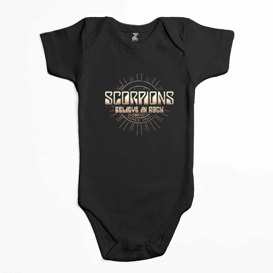 Scorpions Believe In Rock Renkli Bebek Body Zıbın