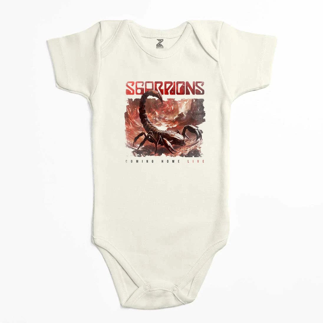 Scorpions Coming Home Live Renkli Bebek Body Zıbın