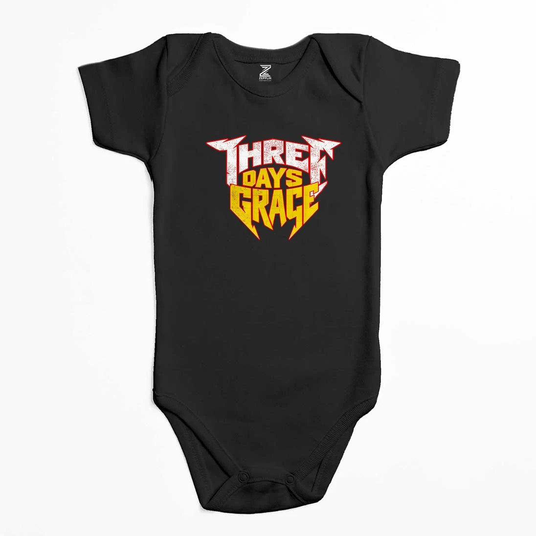 Three Days Grace Text Color Renkli Bebek Body Zıbın