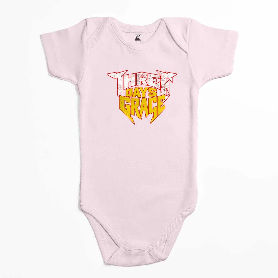 Three Days Grace Text Color Renkli Bebek Body Zıbın