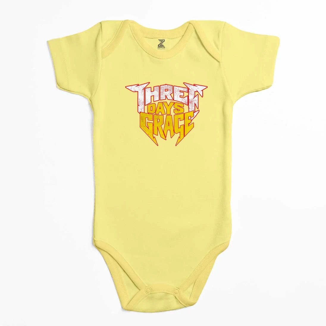Three Days Grace Text Color Renkli Bebek Body Zıbın