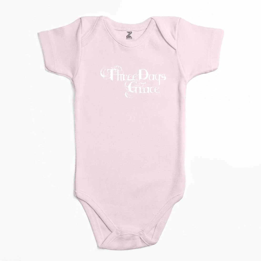 Three Days Grace Logo Text Renkli Bebek Body Zıbın