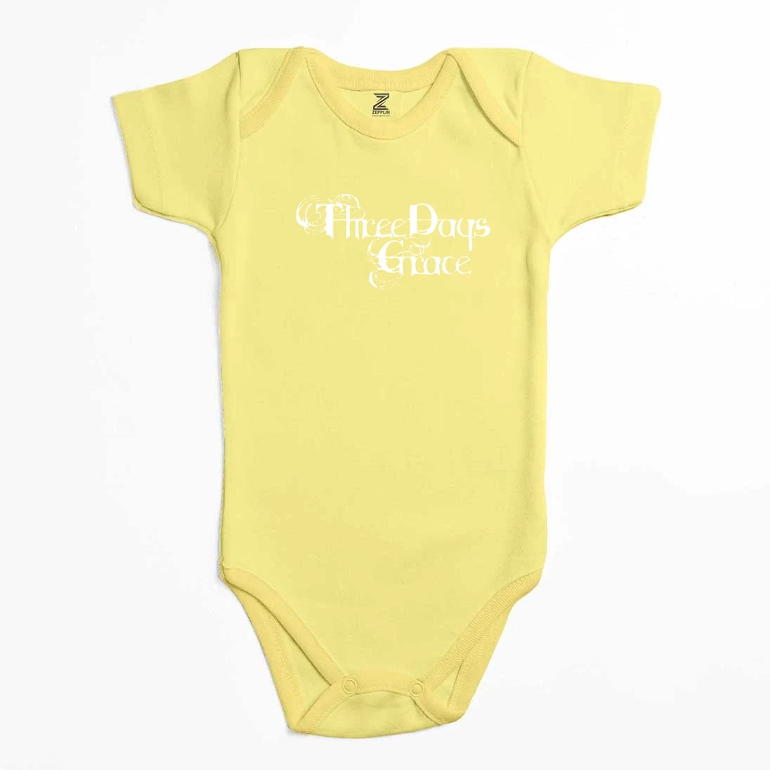 Three Days Grace Logo Text Renkli Bebek Body Zıbın