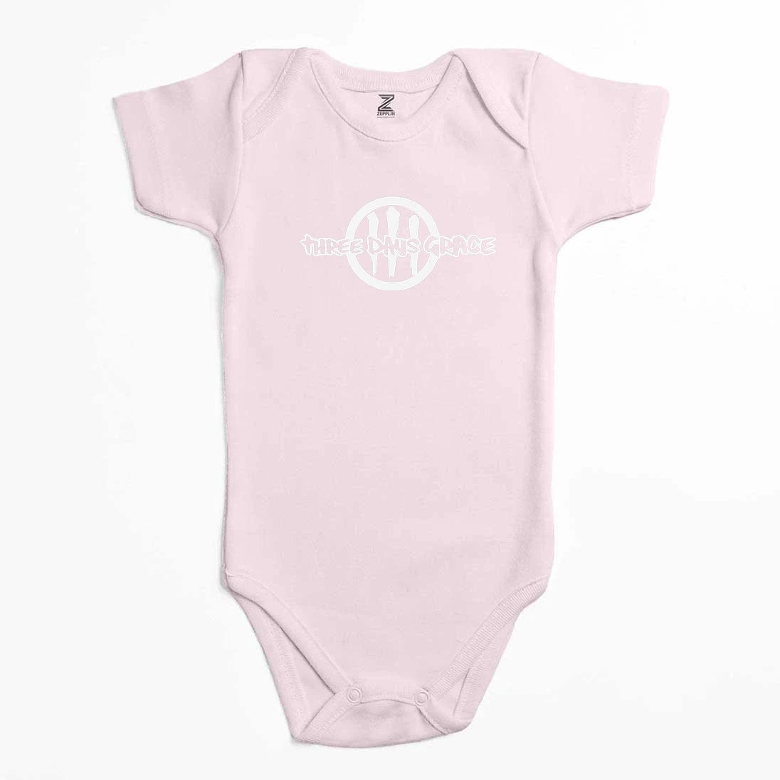 Three Days Grace Logo Renkli Bebek Body Zıbın