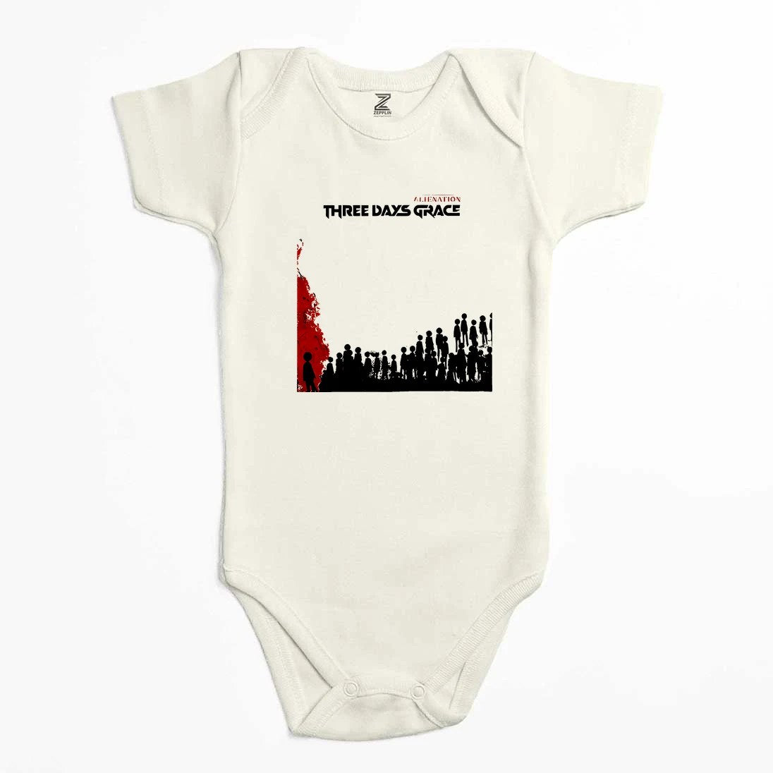 Three Days Grace Alienation Album Renkli Bebek Body Zıbın