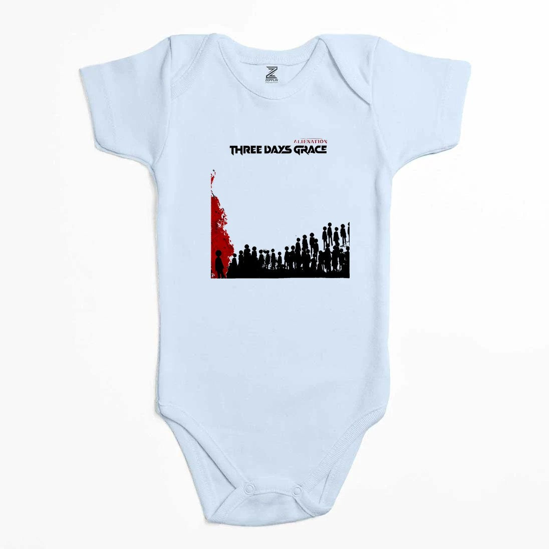 Three Days Grace Alienation Album Renkli Bebek Body Zıbın