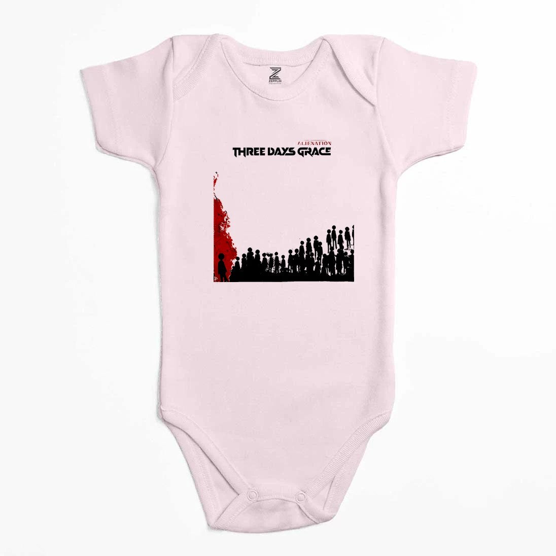 Three Days Grace Alienation Album Renkli Bebek Body Zıbın