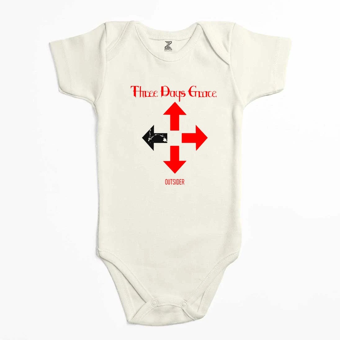 Three Days Grace Outsider Renkli Bebek Body Zıbın