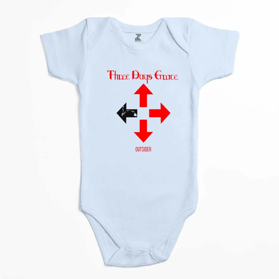 Three Days Grace Outsider Renkli Bebek Body Zıbın