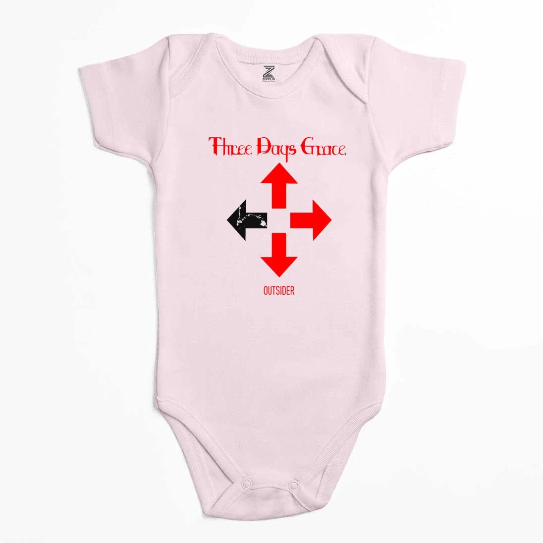 Three Days Grace Outsider Renkli Bebek Body Zıbın