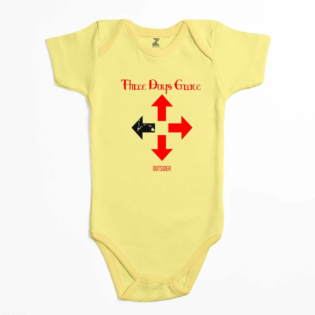 Three Days Grace Outsider Renkli Bebek Body Zıbın