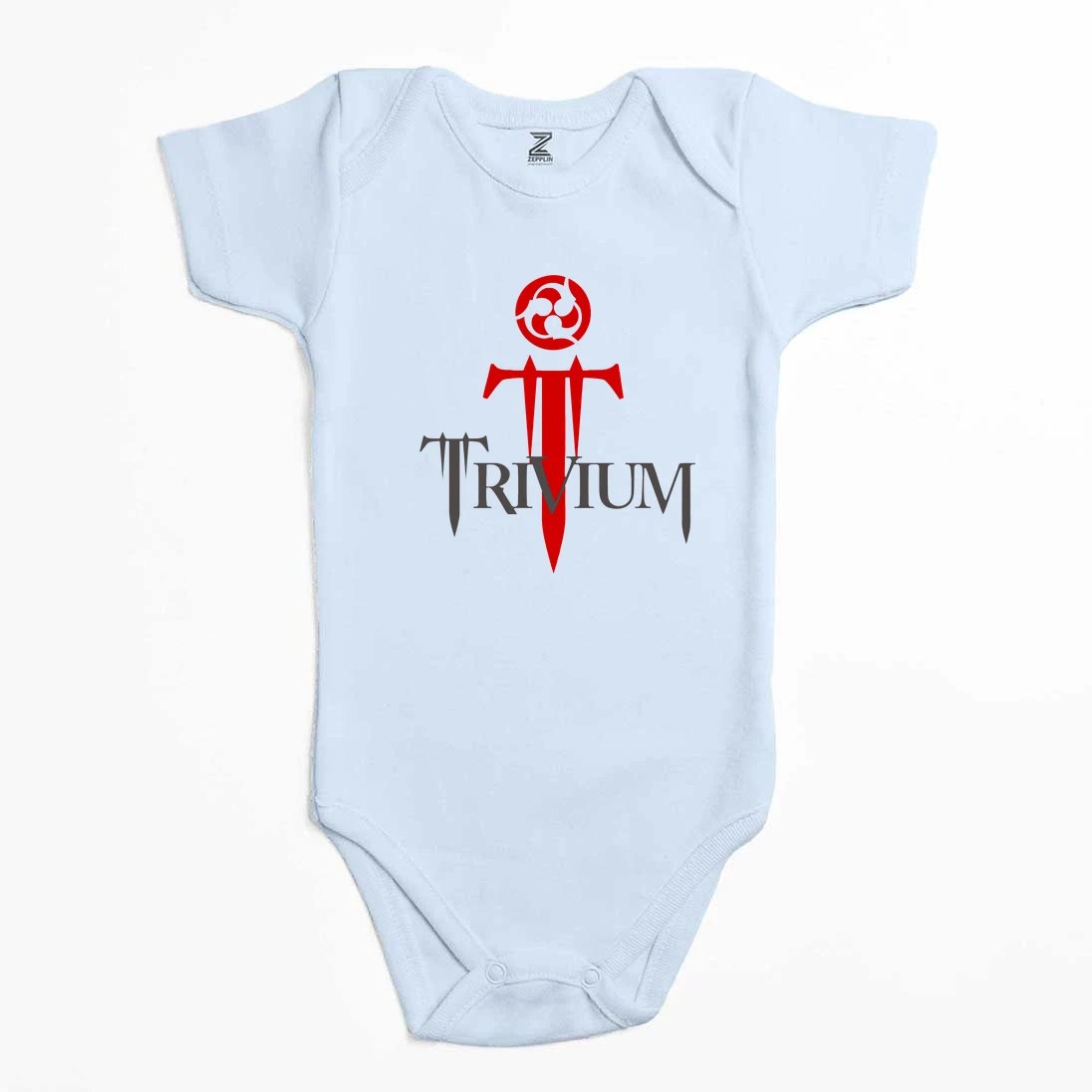 Trivium Logo Red Renkli Bebek Body Zıbın
