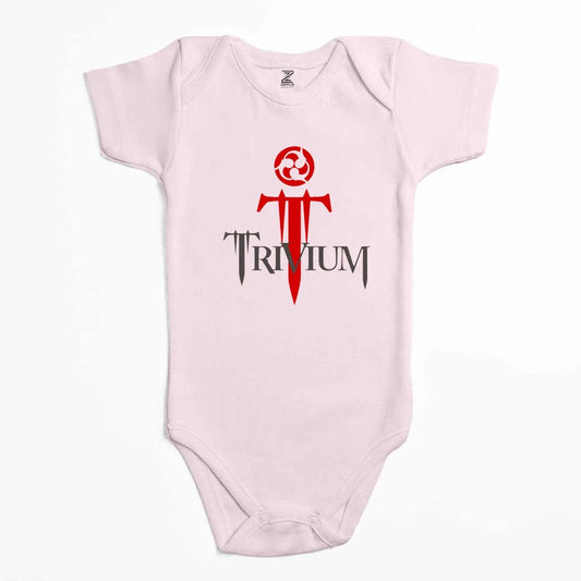 Trivium Logo Red Renkli Bebek Body Zıbın