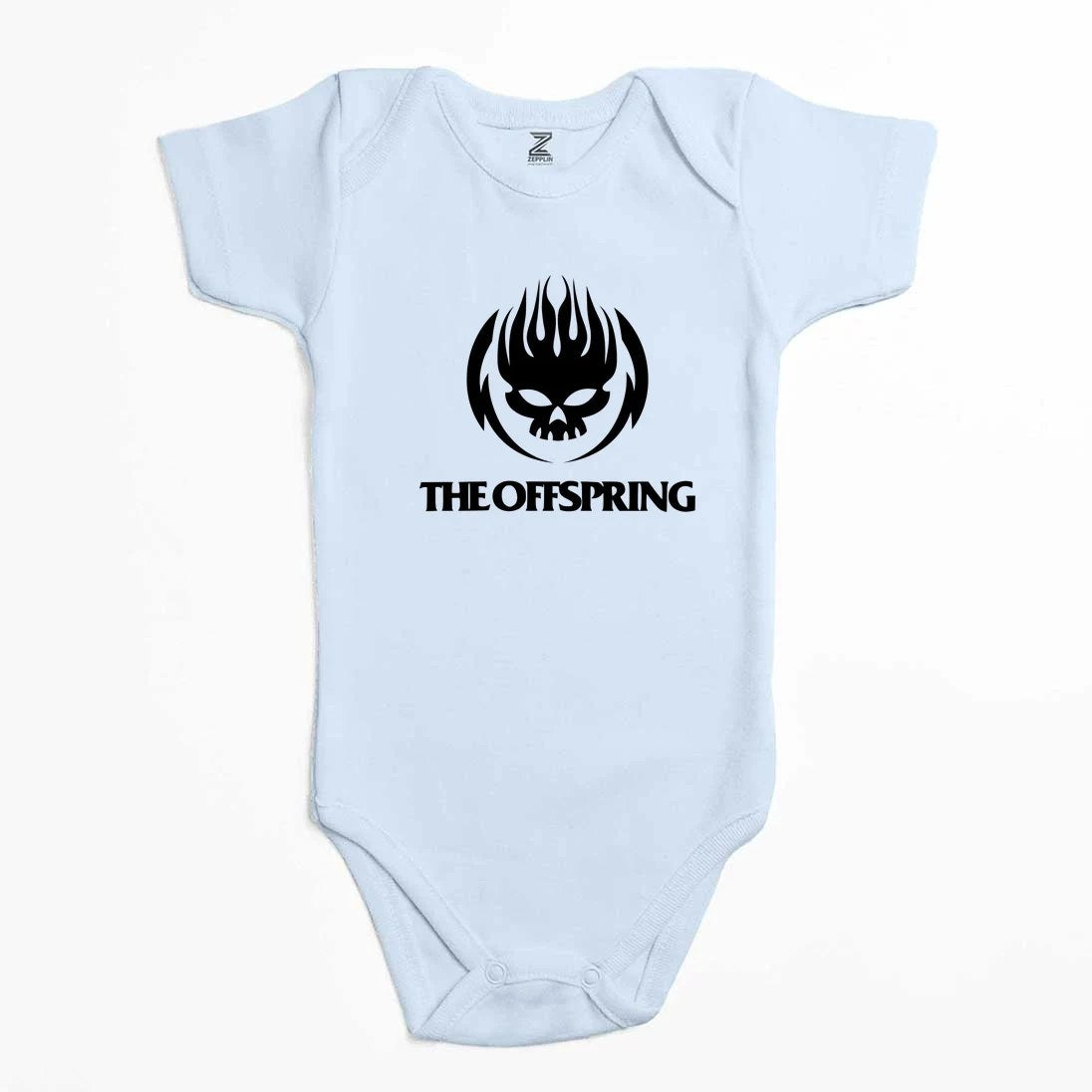 The Offspring Logo Skull Text Renkli Bebek Body Zıbın