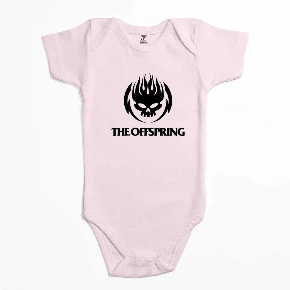 The Offspring Logo Skull Text Renkli Bebek Body Zıbın