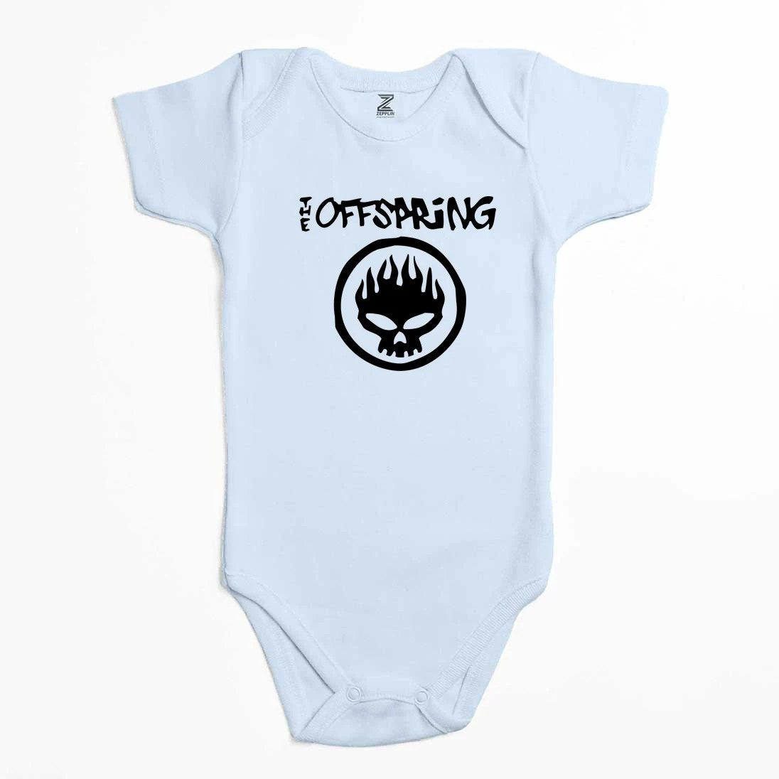The Offspring Logo Text Skull Renkli Bebek Body Zıbın