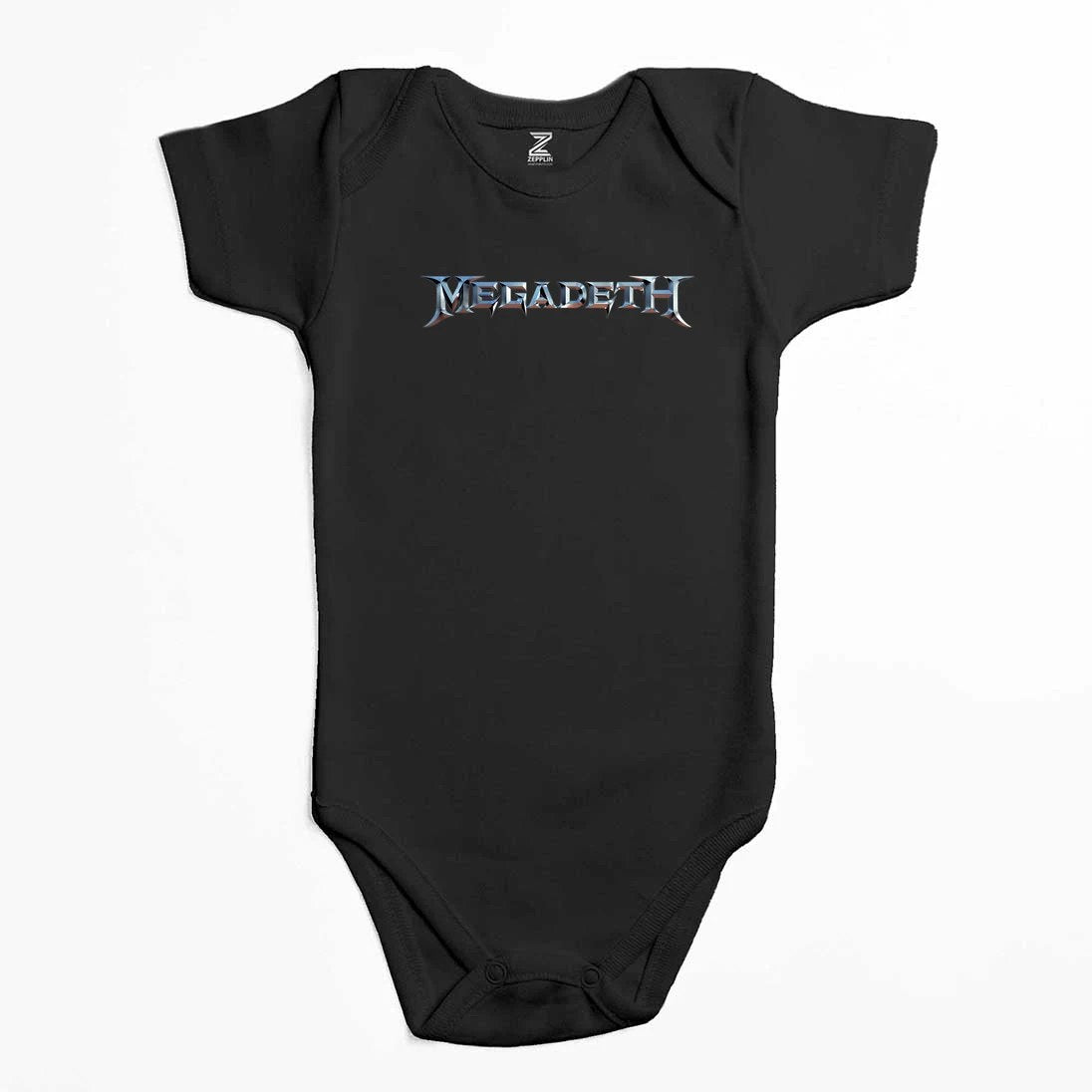 Megadeth Text Rainbow Renkli Bebek Body Zıbın