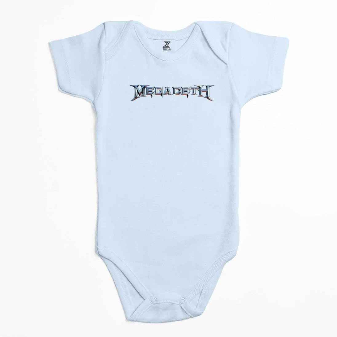 Megadeth Text Rainbow Renkli Bebek Body Zıbın