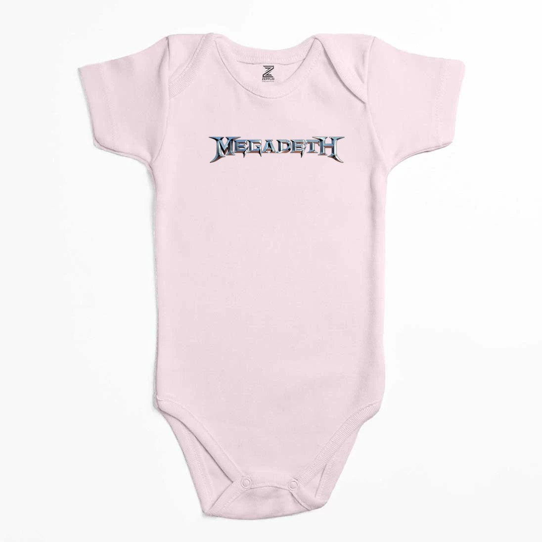 Megadeth Text Rainbow Renkli Bebek Body Zıbın