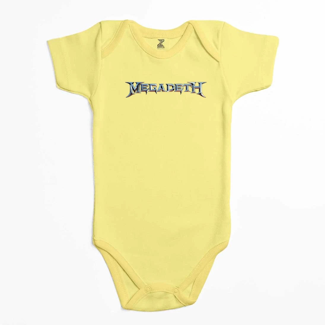 Megadeth Text Rainbow Renkli Bebek Body Zıbın
