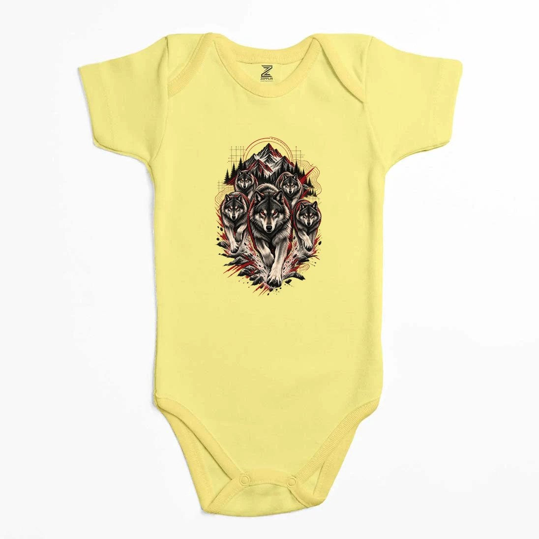 Bozkurt Öncü Sürü Renkli Bebek Body Zıbın