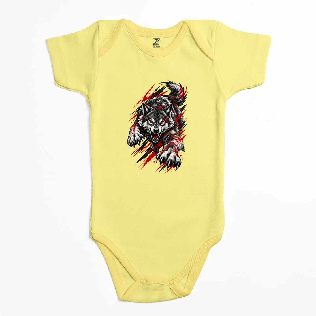 Atak Bozkurt Renkli Bebek Body Zıbın