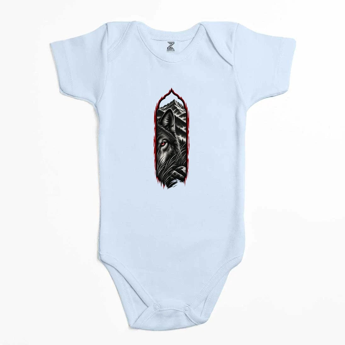 Bozkurt Gizemli Bakış Renkli Bebek Body Zıbın