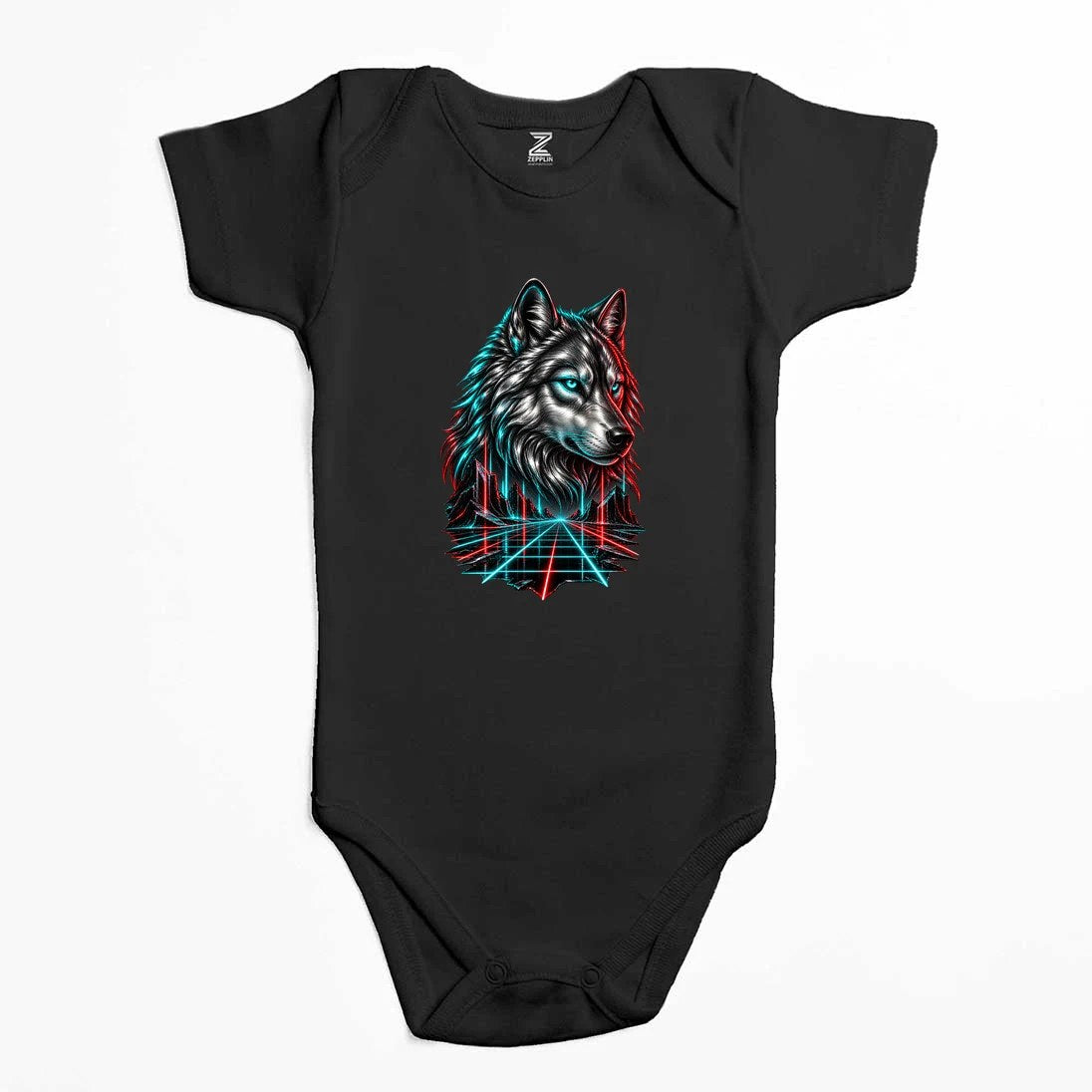 Neon Bozkurt Renkli Bebek Body Zıbın