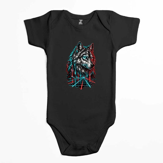 Neon Bozkurt Renkli Bebek Body Zıbın