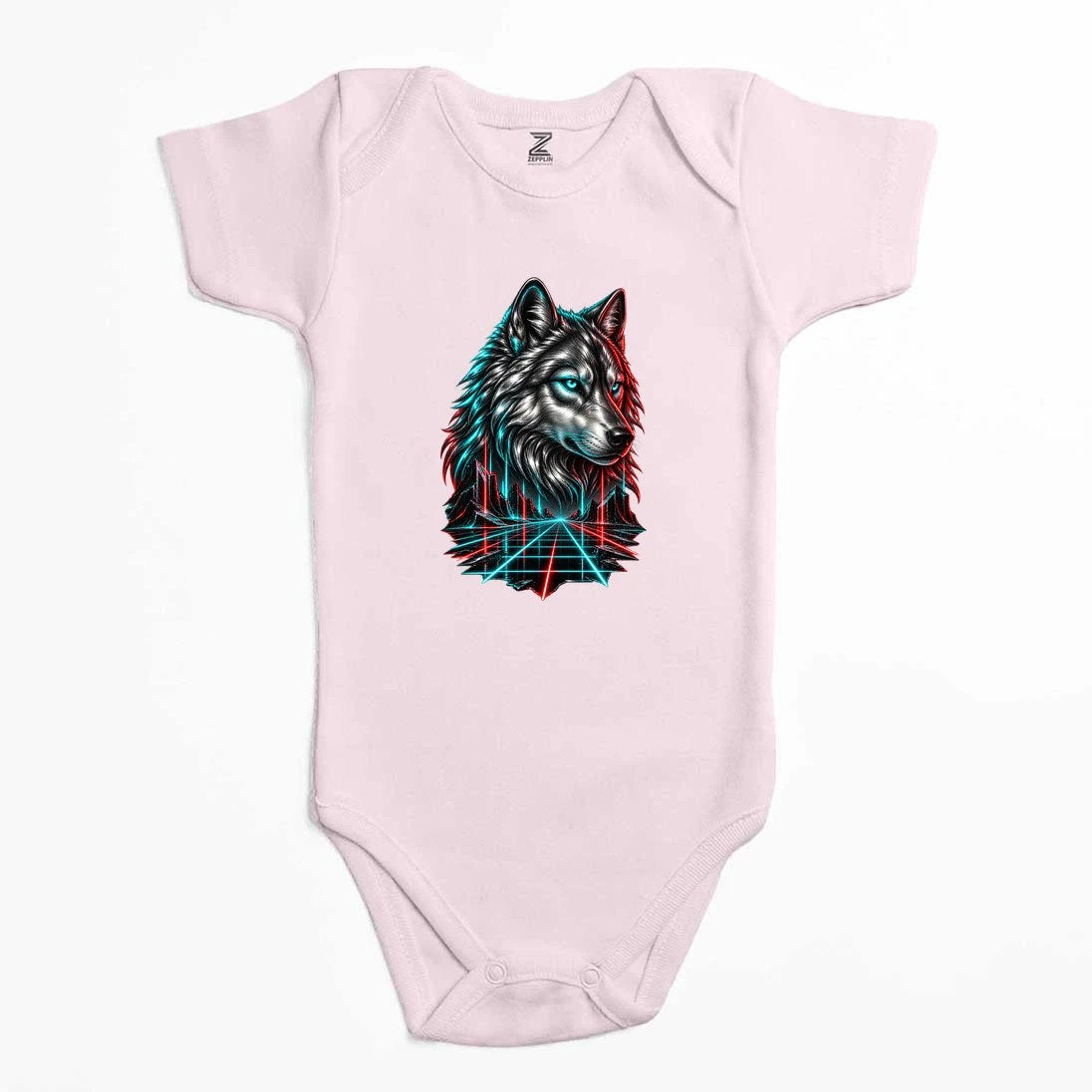 Neon Bozkurt Renkli Bebek Body Zıbın