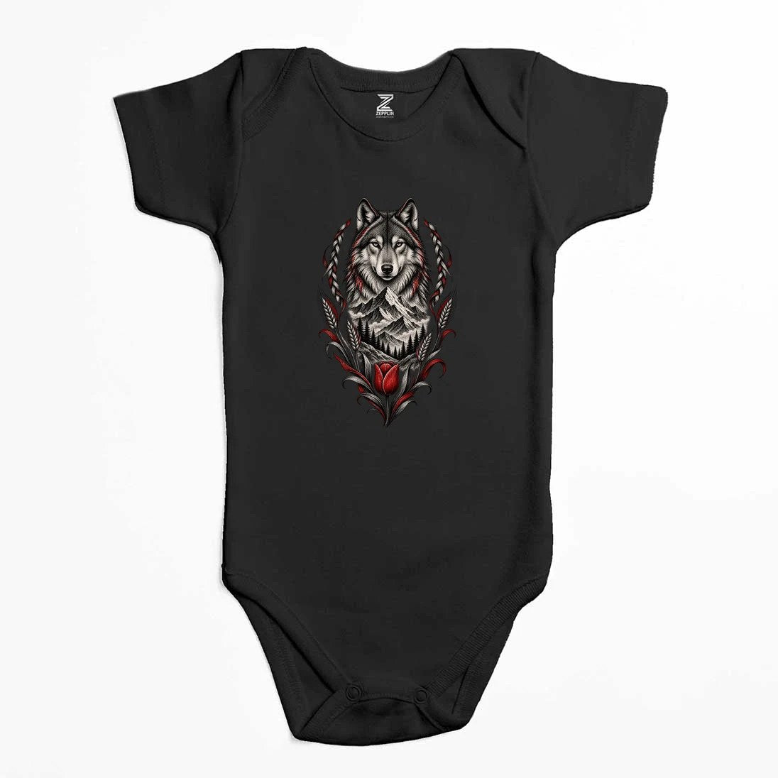 Bozkurt Lale ve Zirve Renkli Bebek Body Zıbın