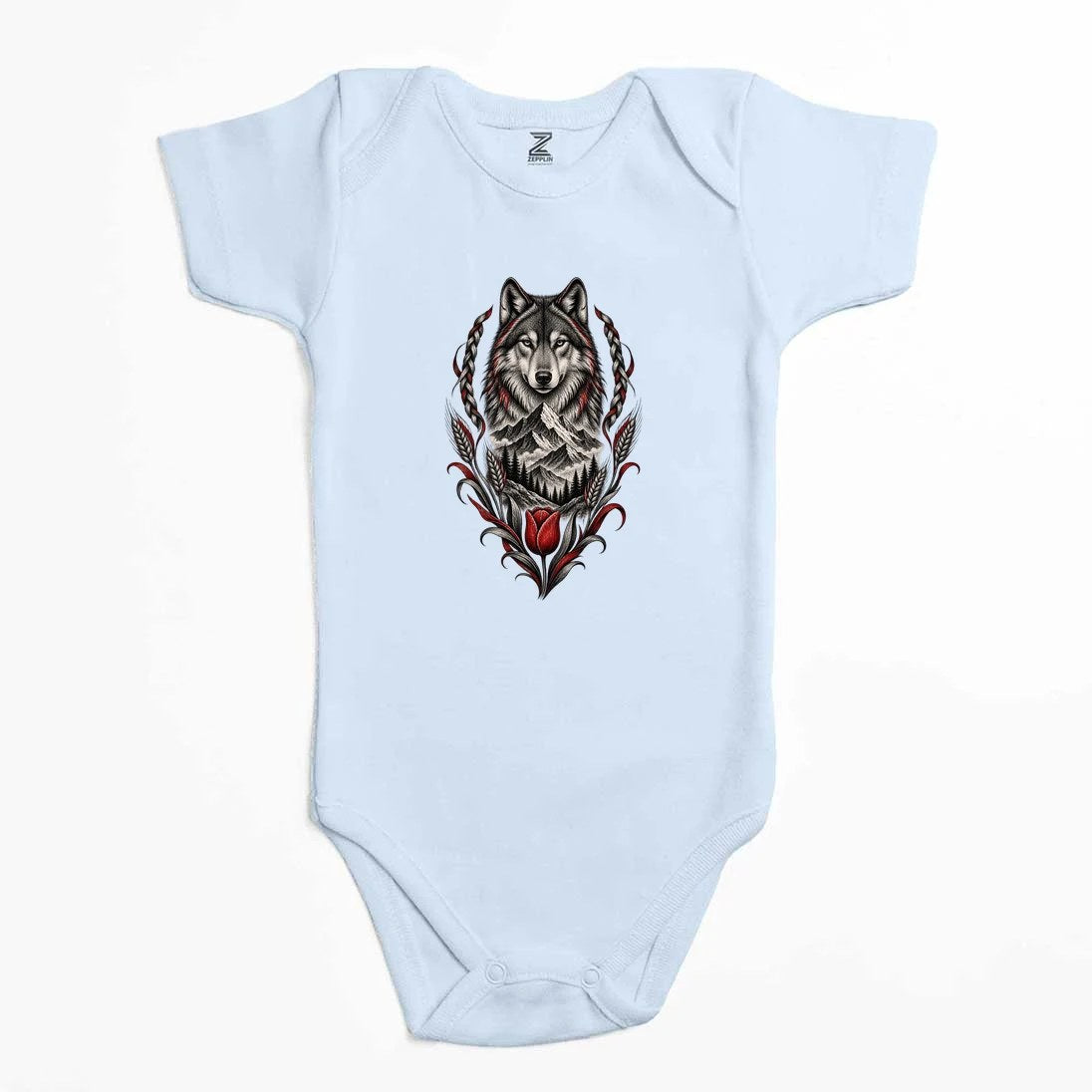 Bozkurt Lale ve Zirve Renkli Bebek Body Zıbın