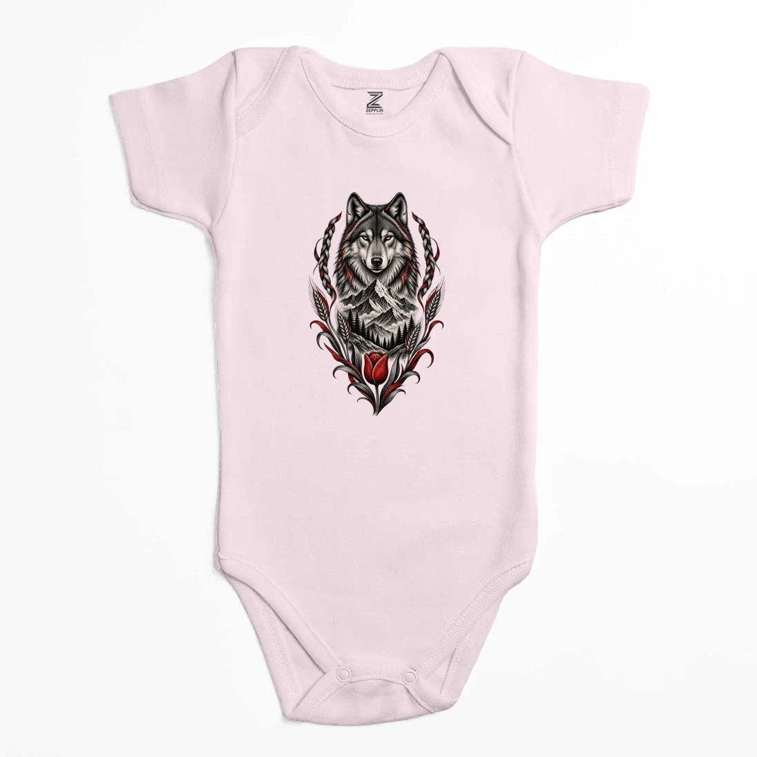 Bozkurt Lale ve Zirve Renkli Bebek Body Zıbın