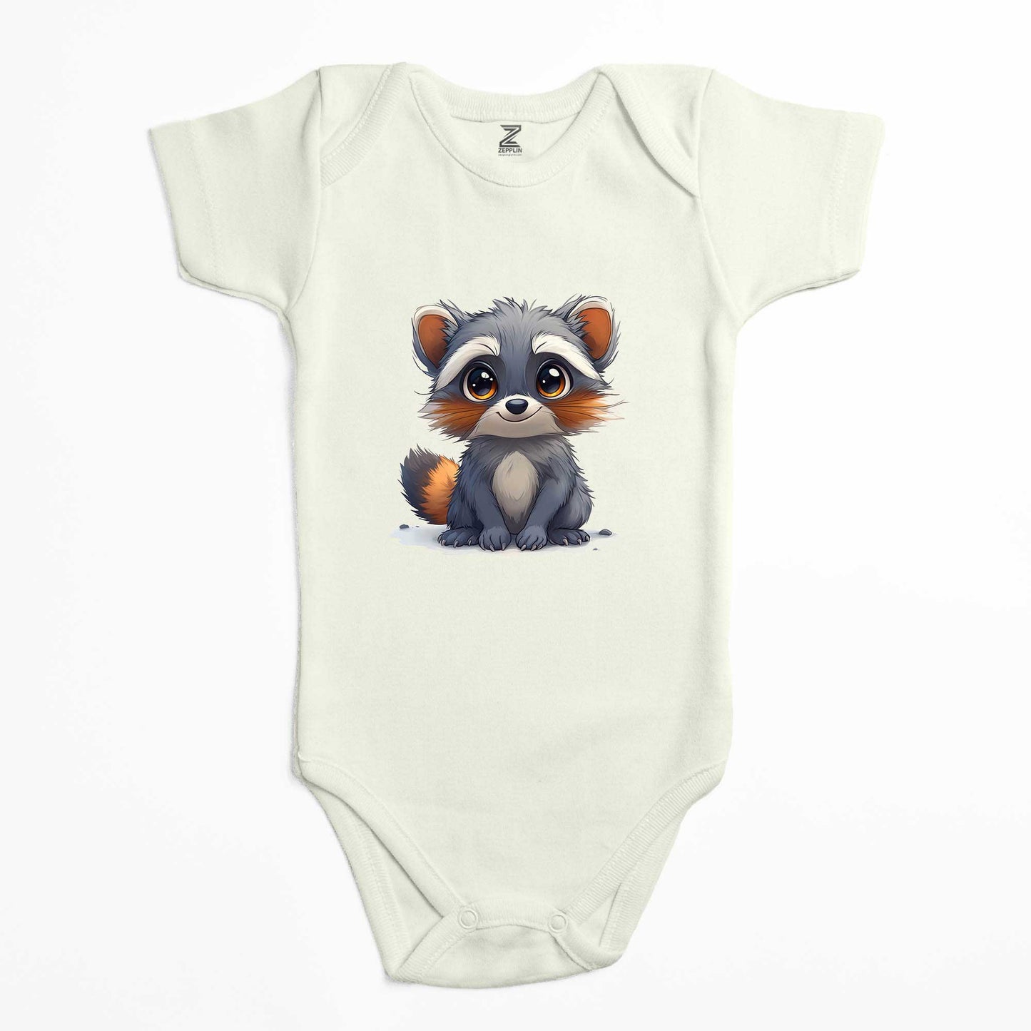 Şirin Rakun Renkli Bebek Body Zıbın