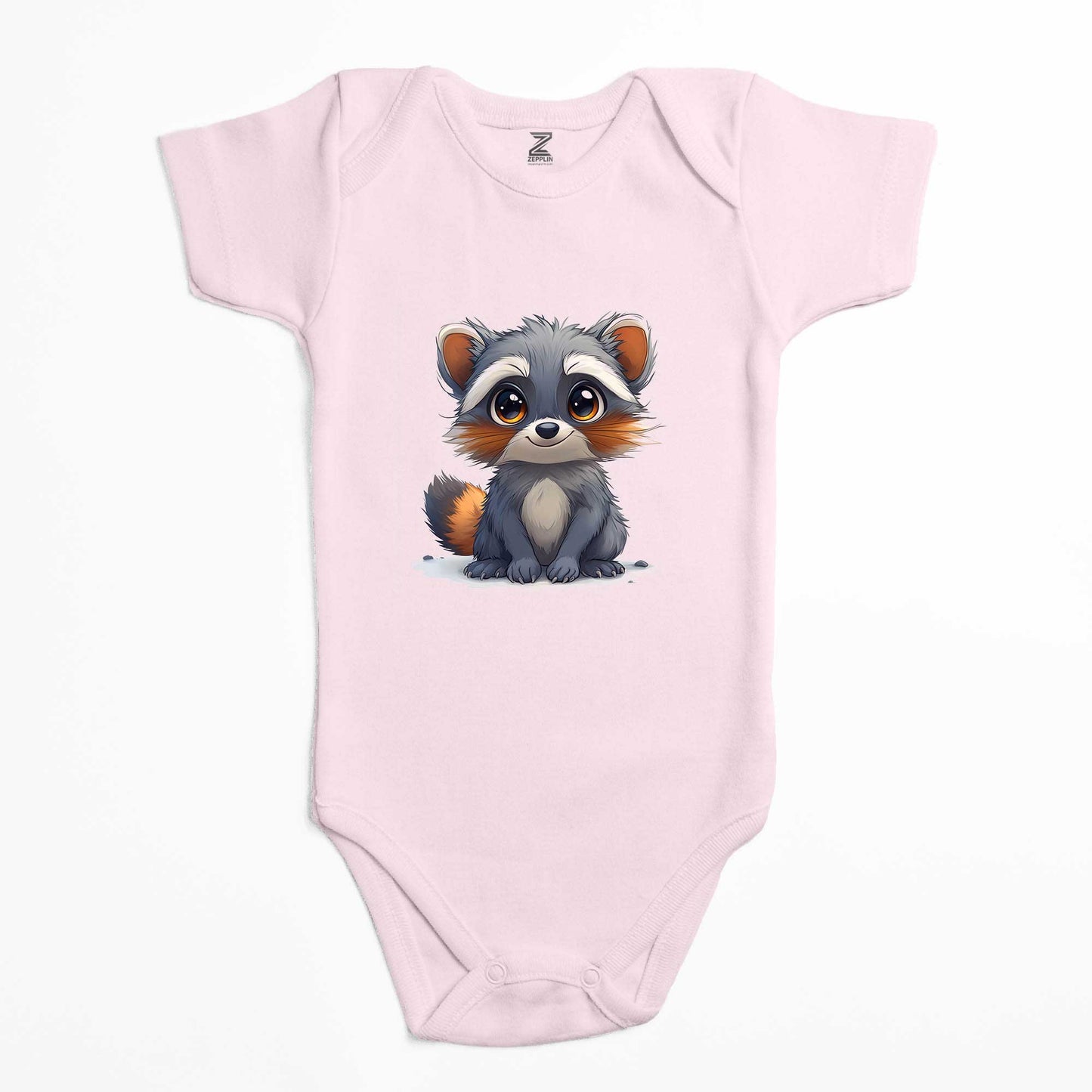 Şirin Rakun Renkli Bebek Body Zıbın