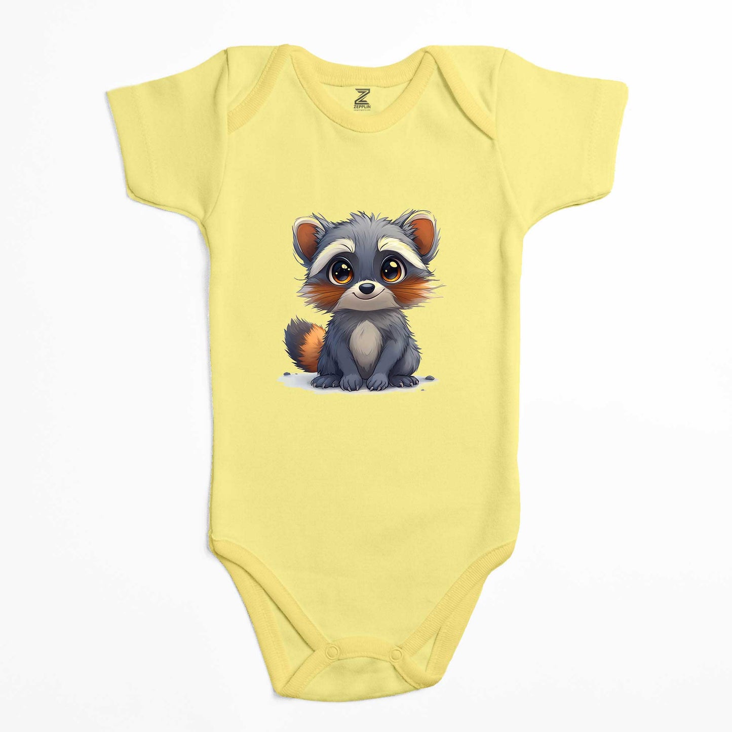 Şirin Rakun Renkli Bebek Body Zıbın
